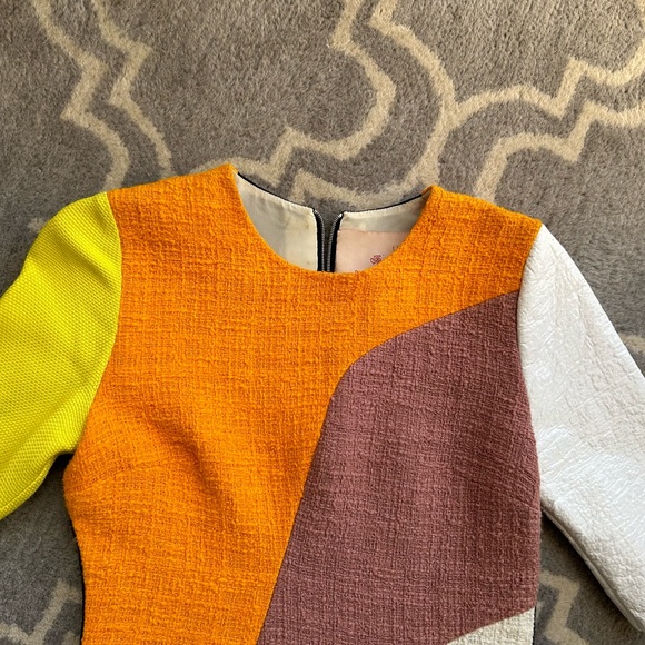 Roksanda Ilincic Size 10 Color Block Sheath Dress - Multi Color - Picture 4 of 14